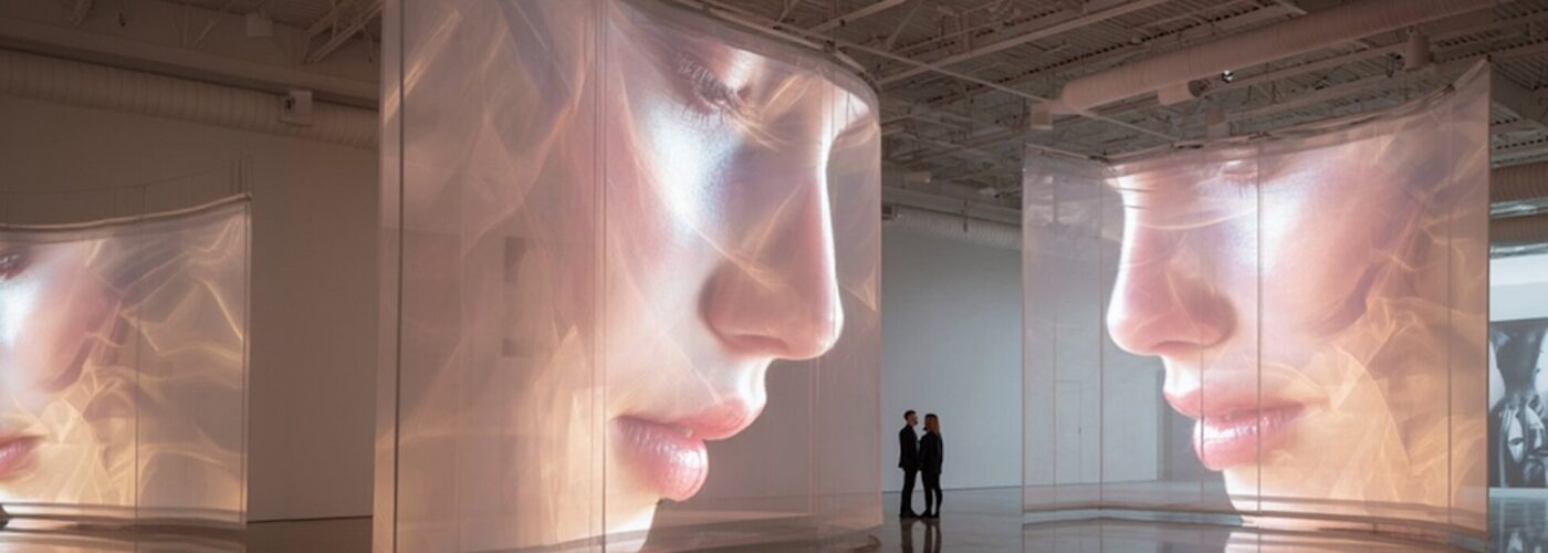 Modern Art Gallery Scene