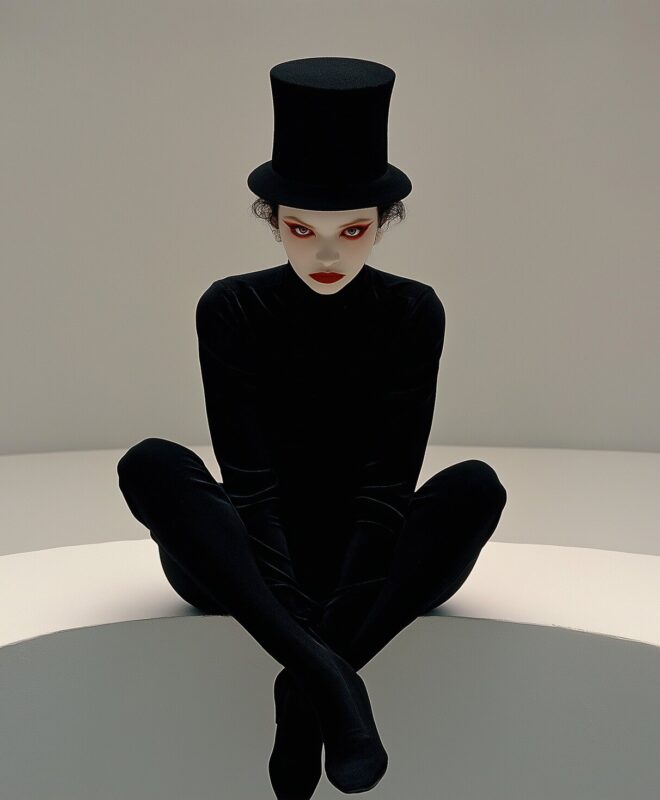 Mysterious Figure in Black Mysterious Figure in Black